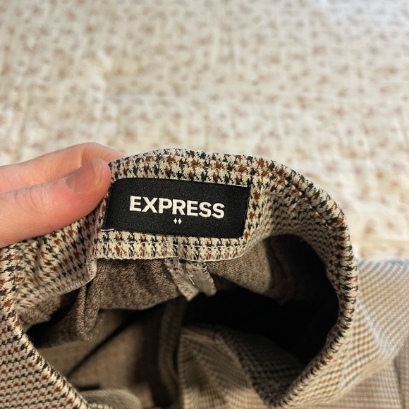 Express rust orange and black wide leg pants - Picture 3 of 8